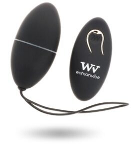 WOMANVIBE ALSAN EGG REMOTE CONTROL BLACK SILICONE BLACK