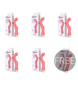 G-SPOT GOHAN LIGHT RED VIBRATOR 5+1 FREE