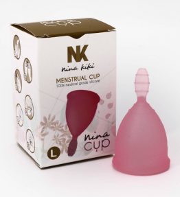 NINA CUP MENSTRUAL CUP SIZE PINK L 6 + 1 FREE