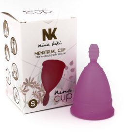 NINA CUP MENSTRUAL CUP SIZE PURPLE S 6 + 1 FREE