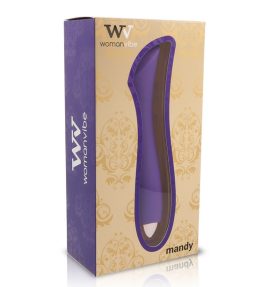 VIBRATORE RICARICABILE IN SILICONE PUNTO "K" WOMANVIBE MANDY