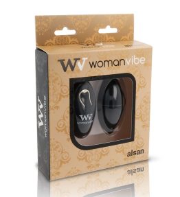 WOMANVIBE ALSAN EGG REMOTE CONTROL BLACK SILICONE BLACK