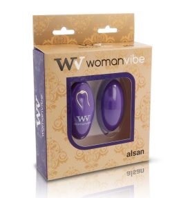 WOMANVIBE ALSAN EGG REMOTE CONTROL BLACK SILICONE PURPLE