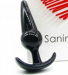 SANINEX PLUG INITIATION ORGASMIC ANAL SEX UNISEX-BASIC LINE BLACK