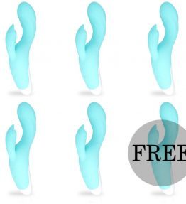 MIA DRESDE VIBRATOR TURQUOISE 5+1 FREE