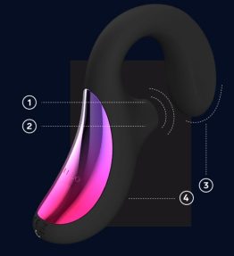 LELO ENIGMA CRUISE DUAL STIMOLATION SONIC MASSAGER NERO