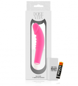 DOLCE VITA  REALISTIC PLEASURE PINK  SILICONE