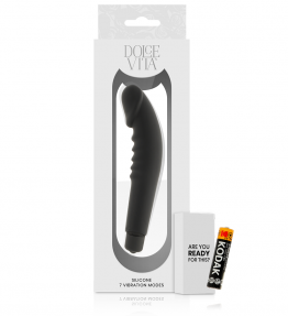 DOLCE VITA REALISTIC PLEASURE BLACK SILICONE