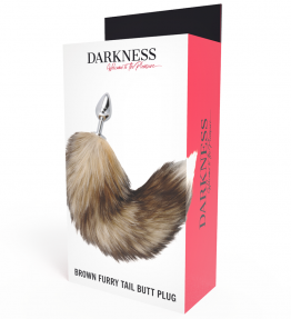 DARKNESS TAIL BUTT PLUG SILVER 8CM