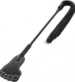 DARKNESS CROP & FLOGGER BLACK FETISH BDSM