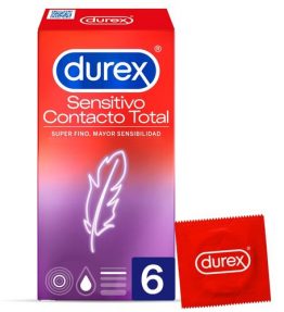 CONTATTO SENSIBILE DUREX TOTALE 6 UNITÀ