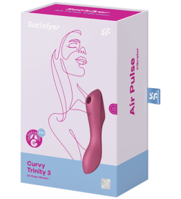 SATISFYER CURVY TRINITY 3 ESTIMULADOR CLITORIS - ROJO