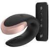 SATISFYER DOUBLE LOVE LUXURY PARTNER VIBRATOR - BLACK
