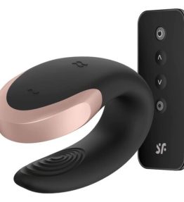 VIBRATORE SATISFYER DOUBLE LOVE LUXURY PARTNER - NERO