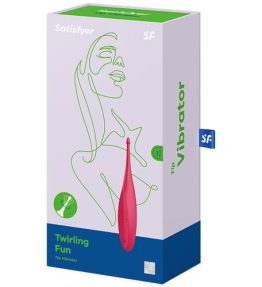 VIBRATORE SODDISFACENTE TWIRLING FUN TIP - ROSSO