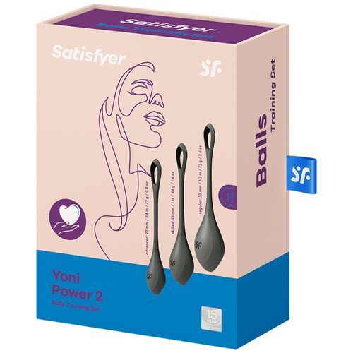 SET ALLENAMENTO SATISFYER YONI POWER 2 – NERO