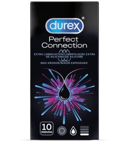 DUREX PERFECT CONNECTION SILICONE EXTRA LUBRIFICATION 10 UNITS-cod-231053